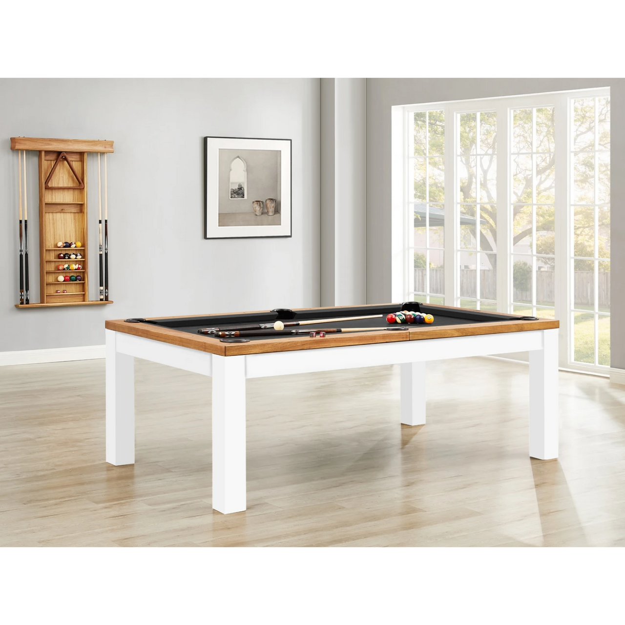 Imperial Penelope II Pool Table with Dining Top in Acacia & White - Image 5