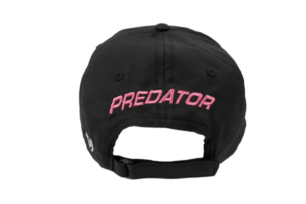 Predator Black Billiard Hat with Pink Embroidered Panther – One Size Fits All - Image 4