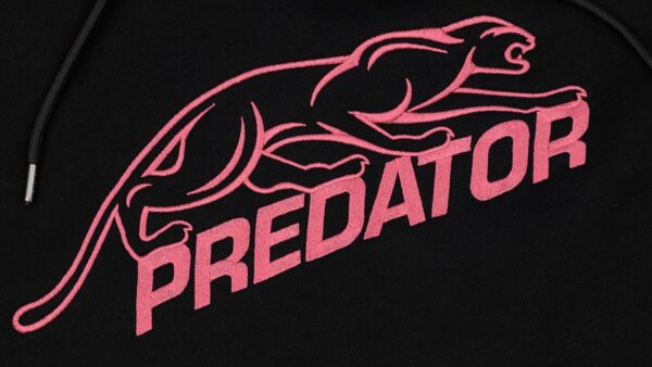 Predator Hoodie Black with Pink Cat Logo - Image 4