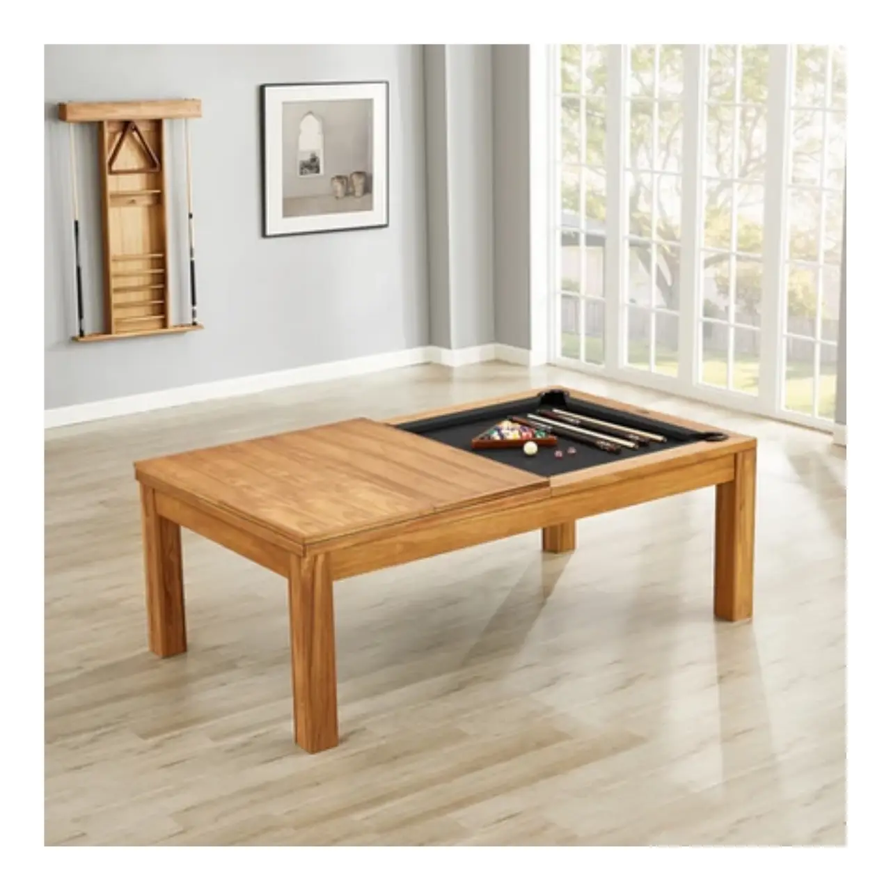 Imperial Penelope II Pool Table with Dining Top in Acacia - Image 5