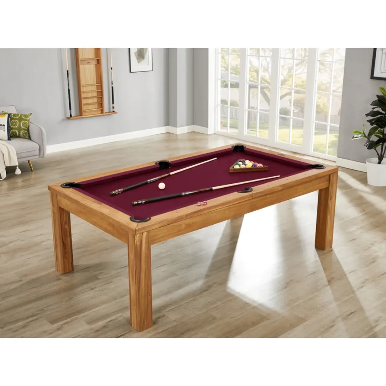 Imperial Penelope II Pool Table with Dining Top in Acacia - Image 8