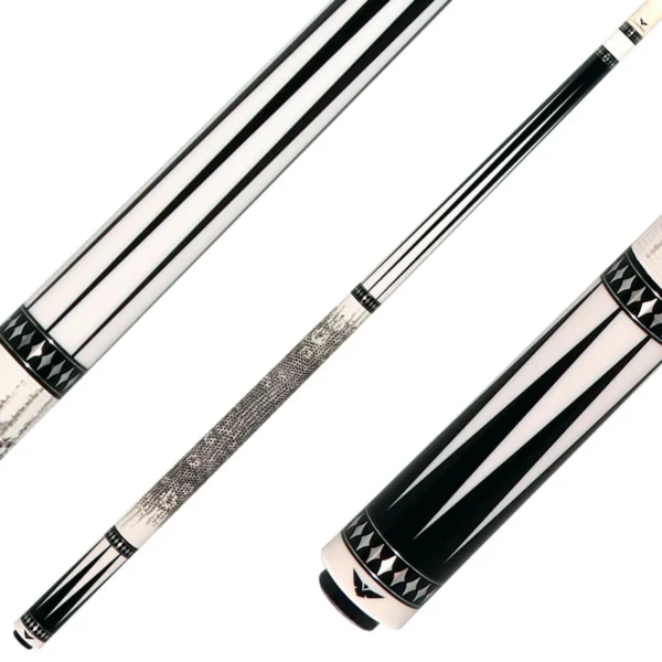 Cueroc CR-B01 Pterosaur 1 Pool Cue - Dymond Ebony Wood with White Juma Points and Ring-Tailed Lizard Wrap - Image 7