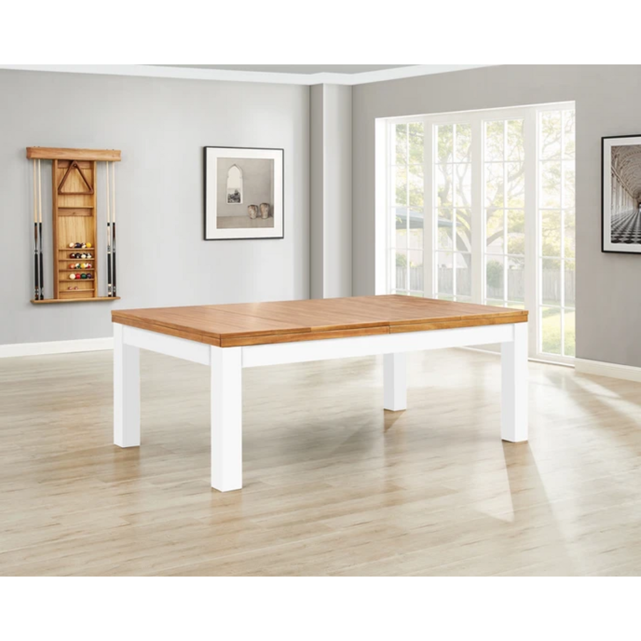 Imperial Penelope II Pool Table with Dining Top in Acacia & White - Image 7